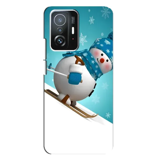 Чехол с принтом «Снеговик на лыжах» для Xiaomi 11T / 11T Pro Чехол с принтом «Снеговик на лыжах» для Xiaomi 11T / 11T Pro
