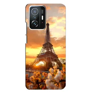 Чохол Ейфелева Вежа Xiaomi 11T / 11T Pro - (AlphaPrint) (Сонячня вежа)