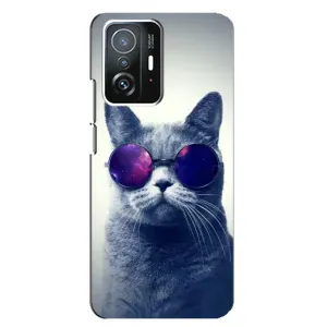 Чохол з принтом для Xiaomi 11T / 11T Pro (AlphaPrint) Модні коти (Стильний кіт)
