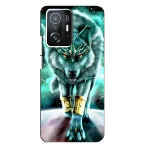 Захисні чохли для Шаомі 11Т / 11Т Про. (AlphaPrint) (ХІТ продаж) ВОВК (Яскравий вовк)