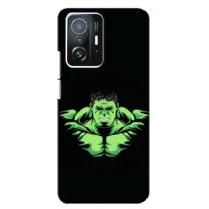 Чехлы с героями Марвел Xiaomi 11T / 11T Pro (VPrint) (Зелёный Халк)