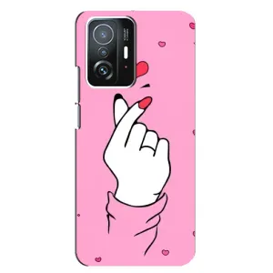 Чохол з принтом для Xiaomi 11T / 11T Pro (AlphaPrint - Знак сердечка) (Знак Love)