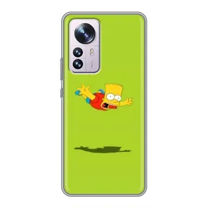 Чехол с Симпсонами для Xiaomi 12 / 12X (VPrint) (Барт Симпсон)