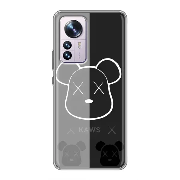 Чехол с принтом «БеарБрик глаза» для Xiaomi 12 / 12X