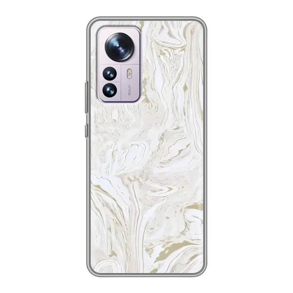 Чехол с принтом «Белый мрамор» для Xiaomi 12 / 12X Чехол с принтом «Белый мрамор» для Xiaomi 12 / 12X