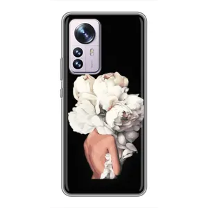 Чехлы (ART) Цветы на Xiaomi 12 / 12X (VPrint) (Білі квіти)