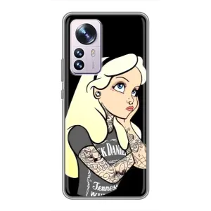 Чехол с печатью для Xiaomi 12 / 12X - (Мода) (AlphaPrint) (Девочка в тату)