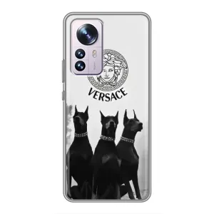 Чехлы VERSACE для Сяоми 12 / 12х (PREMIUMPrint) (Доберман Версаче)