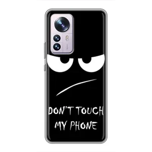 Чехол для Сяоми 12 / 12х - (AlphaPrint) с печатью (ТОП продаж) (Dont Touch)