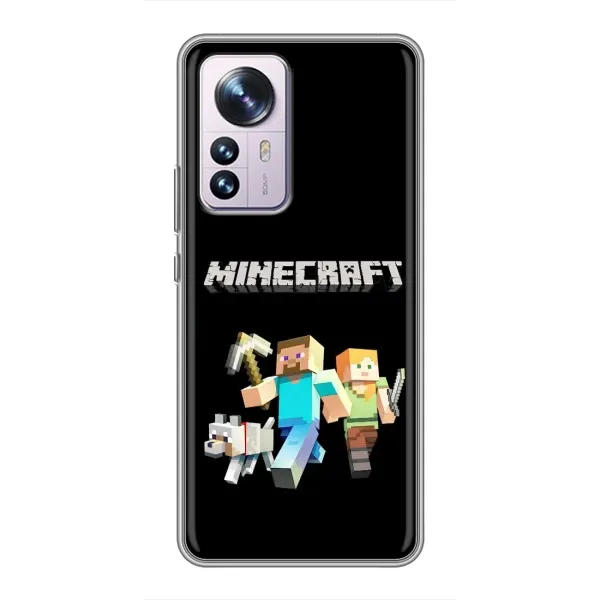 Чохол з принтом «герої Minecraft» для Xiaomi 12 / 12X