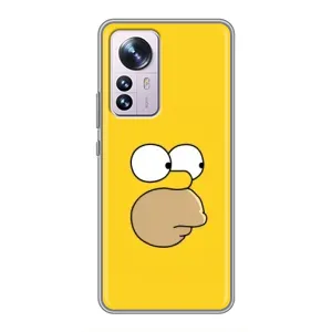 Чехол с Симпсонами для Xiaomi 12 / 12X (VPrint) (Гомер)