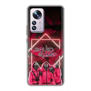 Чехол Гра в кальмара для Xiaomi 12 / 12X (Охранники Игра кальмара)
