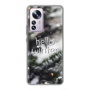 Новогодние, Праздничные Чехлы для Xiaomi 12 / 12X - 2024 год (Hello winter)