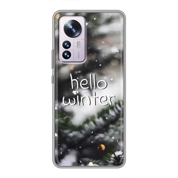 Чохол з принтом «Hello winter» для Xiaomi 12 / 12X