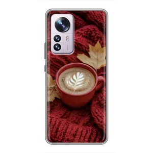 Чехол с уникальным дизайном «Осень с кофе» для Xiaomi 12 / 12X (Кофе на пледе)