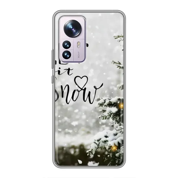 Чохол з принтом «Let it snow» для Xiaomi 12 / 12X
