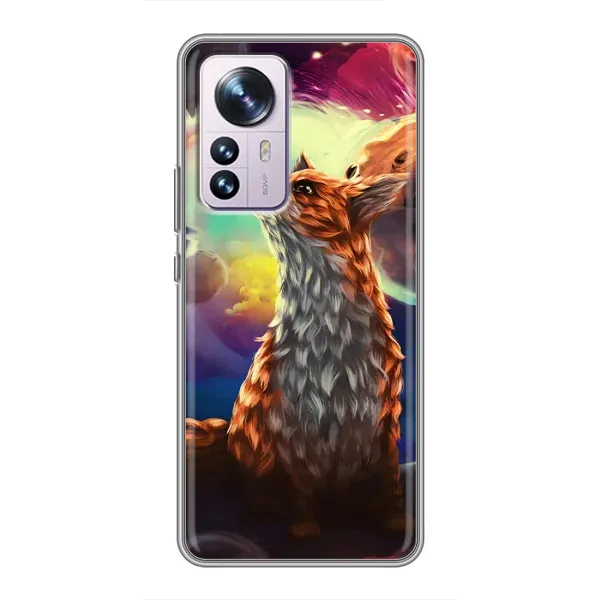 Чехол с принтом «Лисица в космосе» для Xiaomi 12 / 12X