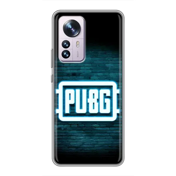 Чехол с принтом «Лого PUBG» для Xiaomi 12 / 12X Чехол с принтом «Лого PUBG» для Xiaomi 12 / 12X