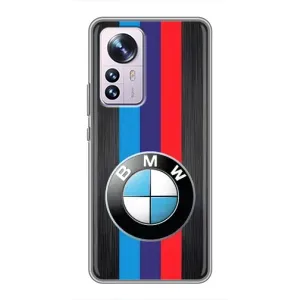 Чехол для Сяоми 12 / 12х - с принтом БМВ (AlphaPrint) (Лого BMW)