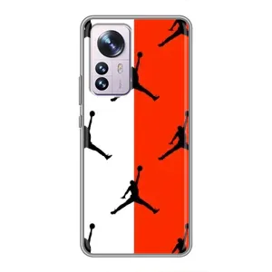 Чехлы для Xiaomi 12 / 12X - с картинкой JORDAN (AlphaPrint) (Лого Джордан)