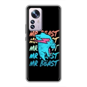 Чехлы Мистер Бист для Сяоми 12 / 12х (logo Mr beast)