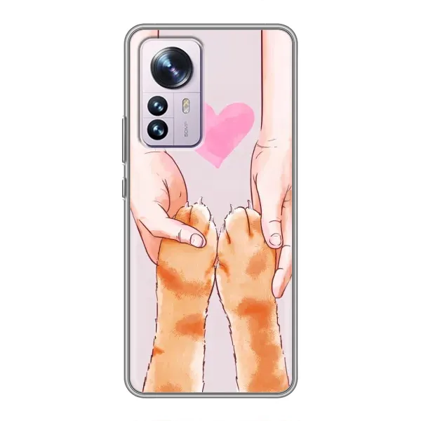 Чехол с принтом «Любовь к котикам» для Xiaomi 12 / 12X Чехол с принтом «Любовь к котикам» для Xiaomi 12 / 12X