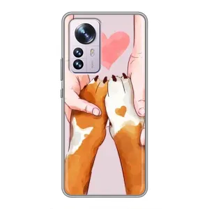 Чехлы с собаками для Xiaomi 12 / 12X (VPrint) (Любовь к собакам)