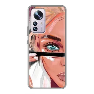 Чехол с печатью для Xiaomi 12 / 12X - (Мода) (AlphaPrint) (Макияж)
