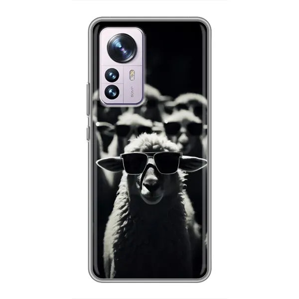 Чехол с принтом «Овечка в очках» для Xiaomi 12 / 12X