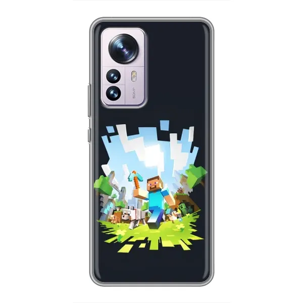 Чохол з принтом «персонажі Minecraft» для Xiaomi 12 / 12X