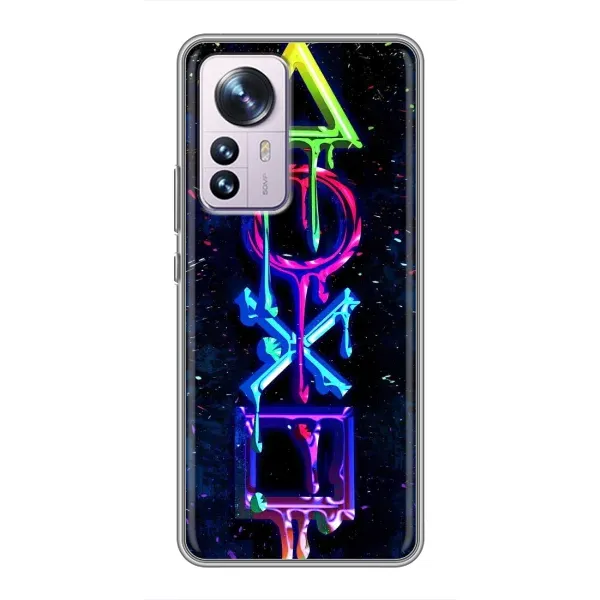 Чехол с принтом «Pleystation лого» для Xiaomi 12 / 12X Чехол с принтом «Pleystation лого» для Xiaomi 12 / 12X
