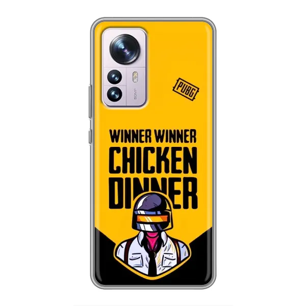 Чехол с принтом «Pubg шлем» для Xiaomi 12 / 12X Чехол с принтом «Pubg шлем» для Xiaomi 12 / 12X