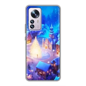 Рождественские Чехлы для Xiaomi 12 / 12X (VPrint) (Рождественский город)