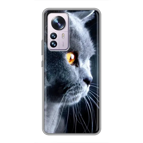 Чехол с принтом «Серый Кот» для Xiaomi 12 / 12X