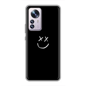 Чехол для Сяоми 12 / 12х - (AlphaPrint) с печатью (ТОП продаж) (Смайл)