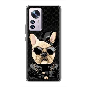 Чехлы с крутыми принтами для Xiaomi 12 / 12X - (PREMIUMPrint) (Стильная собака)