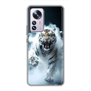 Чехол с принтом «Белый тигр в дыму» для Xiaomi 12 / 12X