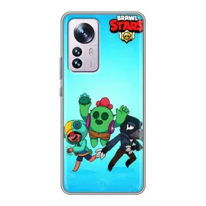 Чехлы Brawl Stars для Xiaomi 12 / 12X (AlphaPrint) (Трио героев)