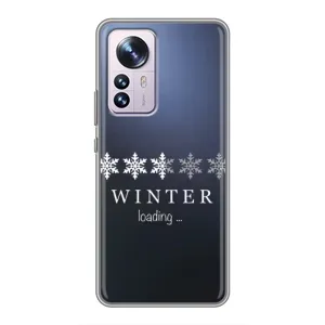 Зимние Чехлы для Сяоми 12 / 12х - прозрачный фон (Winter loading)
