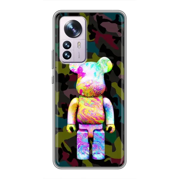 Чехол с принтом «Яркий Bearbrick» для Xiaomi 12 / 12X