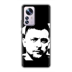 Чехол для Xiaomi 12 / 12X (AlphaPrint - с принтом Зеленского) (Зеленский АРТ)