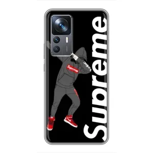 Чехол для Xiaomi 12T Pro с картинкой Supreme (AlphaPrint) (Деб Суприм)