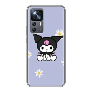 Чехол с кроликом Куроми на Xiaomi 12T Pro (Куроми в цветах)