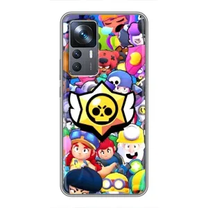 Чехол для Xiaomi 12T Pro Бравл Старс (VPrint) (Лого Brawl Stars)
