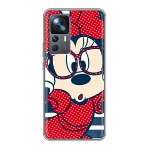 Эксклюзивный чехол для Xiaomi 12T Pro (AlphaPrint - Мультяшные) (Маус в очках)