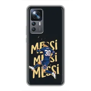 Чехлы для Xiaomi 12T Pro (Leo чемпион) (AlphaPrint) (Messi ПСЖ)