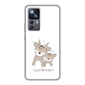 Чехлы для мамы на Xiaomi 12T Pro (Оленята мама и малыш)