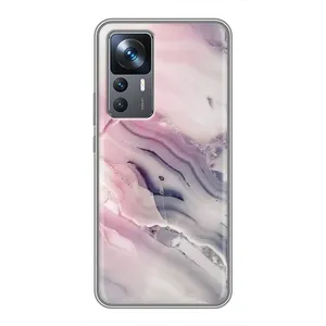 Мраморный чехол на Xiaomi 12T Pro (VPrint) (Пурпурный Мрамор)