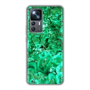 Мраморный чехол на Xiaomi 12T Pro (VPrint) (Салатный Мрамор)
