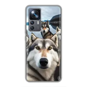 Чехол с Хаски для Xiaomi 12T Pro - (AlphaPrint) (Селфи ХАски)